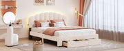 Upholstered Platform Bed With Drawer - R&R Furniture Gallery (Fountain Valley, CA)