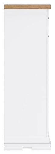 Ashbryn - Five Drawer Chest - White / Natural - R&R Furniture Gallery (Fountain Valley, CA)
