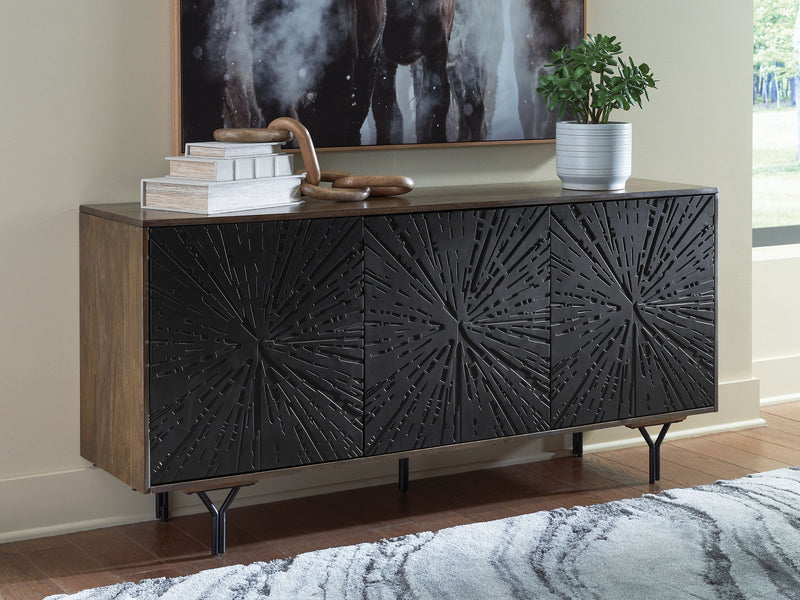Lavinmont - Accent Cabinet - Multi Brown - R&R Furniture Gallery (Fountain Valley, CA)