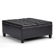 Harrison - Coffee Table Storage Ottoman - Tanners Brown - R&R Furniture Gallery (Fountain Valley, CA)