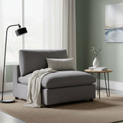 Cassandra - Armless Slipper Chair - Charcoal Gray - R&R Furniture Gallery (Fountain Valley, CA)