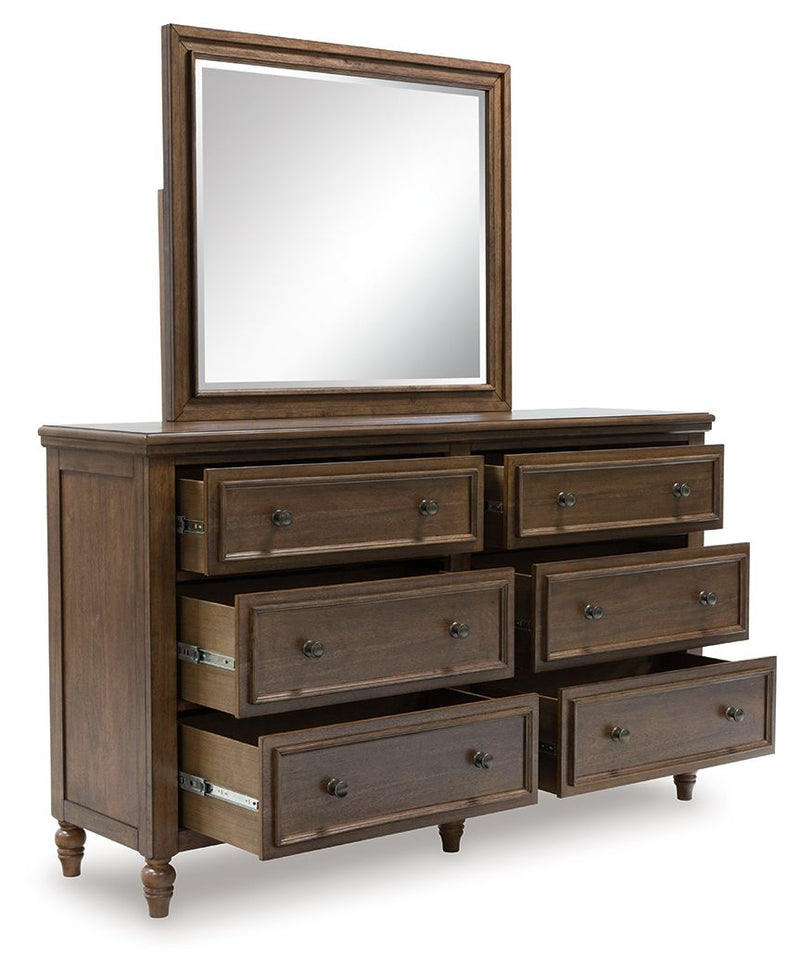 Sturlayne - Dresser And Mirror - Brown - R&R Furniture Gallery (Fountain Valley, CA)