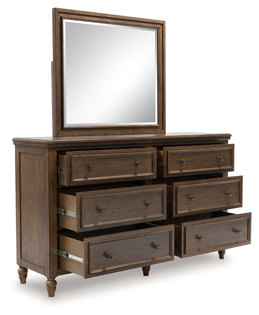 Sturlayne - Dresser And Mirror - Brown - R&R Furniture Gallery (Fountain Valley, CA)