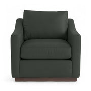 Classic Home Aspen accent arm chair with upholstered fabric, wooden legs, and plush cushioning for stylish comfort.