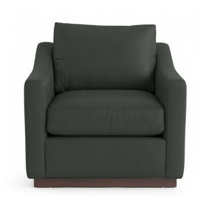 Classic Home Aspen accent arm chair with upholstered fabric, wooden legs, and plush cushioning for stylish comfort.