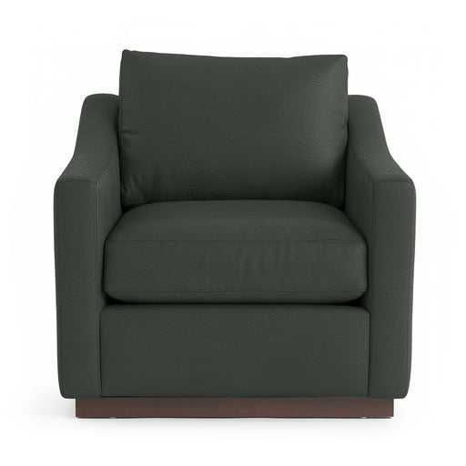 Classic Home Aspen accent arm chair with upholstered fabric, wooden legs, and plush cushioning for stylish comfort.
