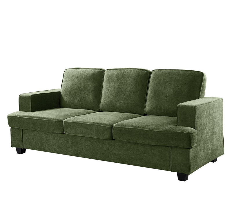 Modern Sofa, Comfortable 3 Seater Couch With Deep Seating, Loose Back Cushions, Wide Arms - R&R Furniture Gallery (Fountain Valley, CA)