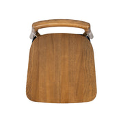 Sven - Modern Minimalist Low Back Counter Stool - Dark Brown Walnut - R&R Furniture Gallery (Fountain Valley, CA)