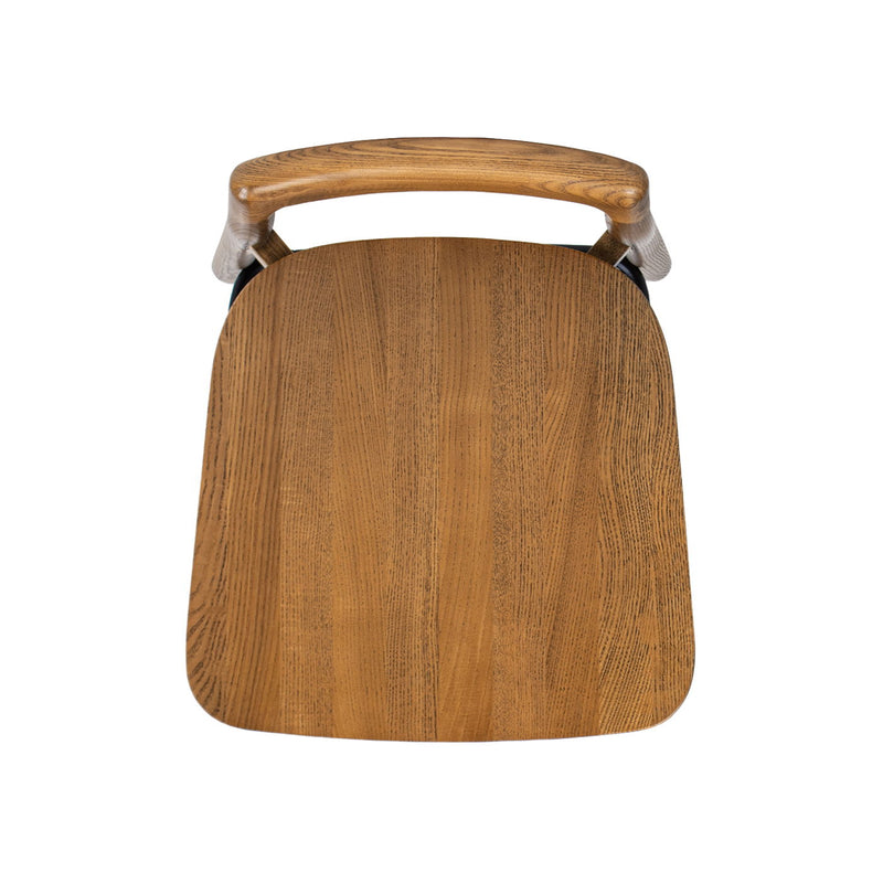 Sven - Modern Minimalist Low Back Counter Stool - Dark Brown Walnut - R&R Furniture Gallery (Fountain Valley, CA)