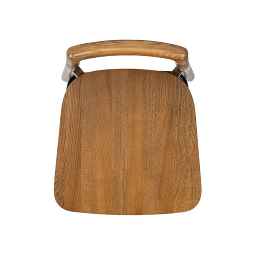 Sven - Modern Minimalist Low Back Counter Stool - Dark Brown Walnut - R&R Furniture Gallery (Fountain Valley, CA)
