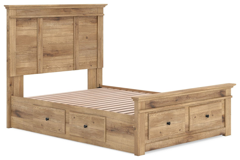 Makidern - Panel Storage Bed With 2 Under Bed Storage Units - R&R Furniture Gallery (Fountain Valley, CA)