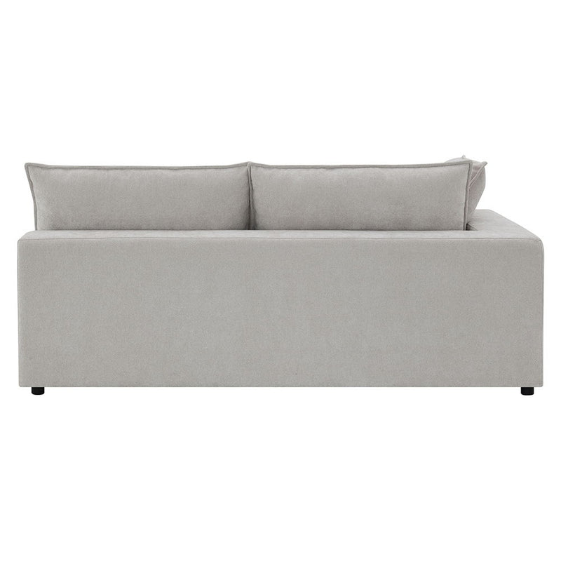 Marisa - Modular Left Facing Loveseat With 2 Pillows - Beige Boucle - R&R Furniture Gallery (Fountain Valley, CA)