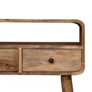 Curved Chestnut Console Table - R&R Furniture Gallery (Fountain Valley, CA)