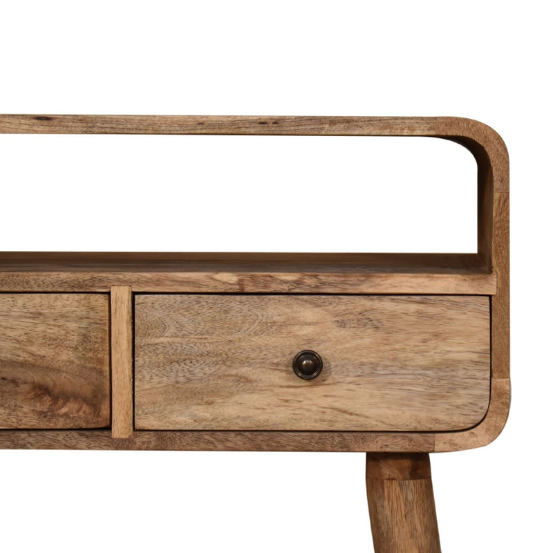Curved Chestnut Console Table - R&R Furniture Gallery (Fountain Valley, CA)