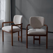 Upholstered Arm Dining Chairs (Set of 2) - R&R Furniture Gallery (Fountain Valley, CA)