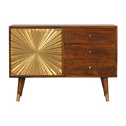 Manila - Sideboard, 3 Drawer - Chestnut - R&R Furniture Gallery (Fountain Valley, CA)