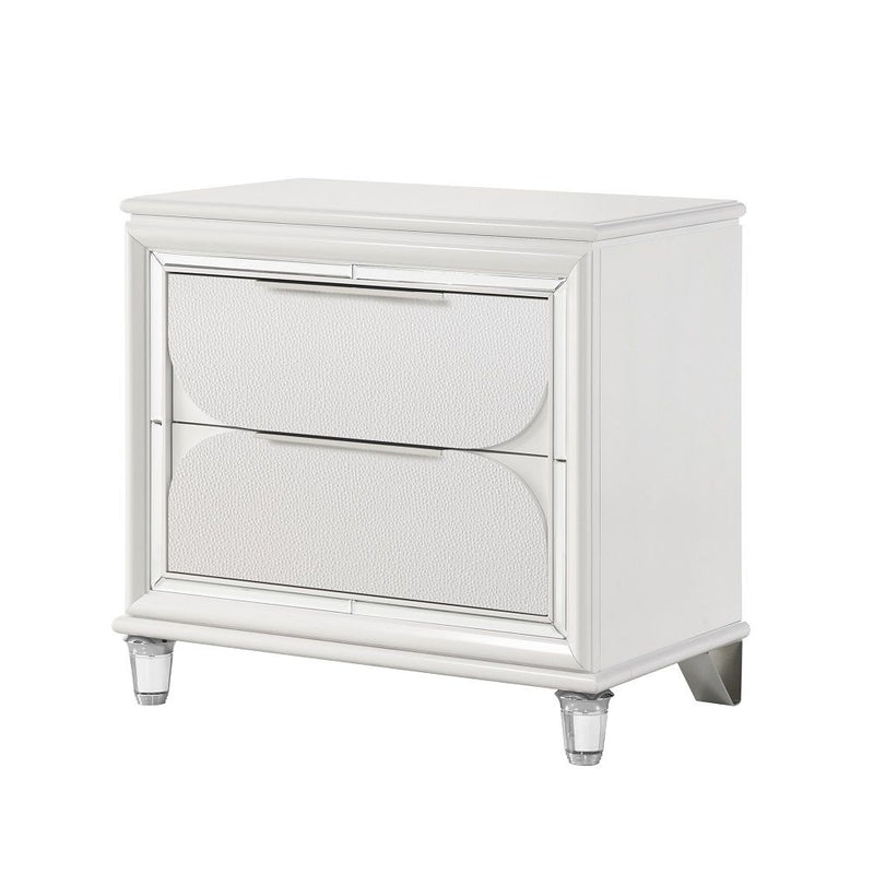 Tarian - Nightstand - Pearl White - R&R Furniture Gallery (Fountain Valley, CA)
