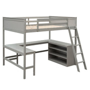 Loft Bed With Shelves With Desk - R&R Furniture Gallery (Fountain Valley, CA)