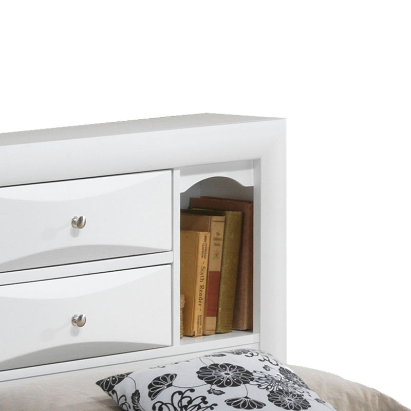 Modern Design Storage Bed With Bookcase Headboard - R&R Furniture Gallery (Fountain Valley, CA)