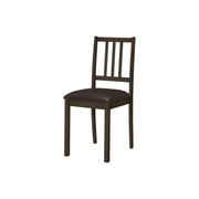 Dining Chair, Side, Upholstered For Dining Room, Transitional (Set of 2) - Brown - R&R Furniture Gallery (Fountain Valley, CA)