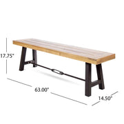 Catriona - 3 Piece Wood Outdoor Dining Set - Teak - R&R Furniture Gallery (Fountain Valley, CA)