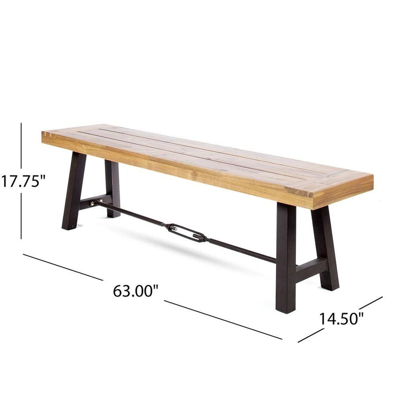 Catriona - 3 Piece Wood Outdoor Dining Set - Teak - R&R Furniture Gallery (Fountain Valley, CA)