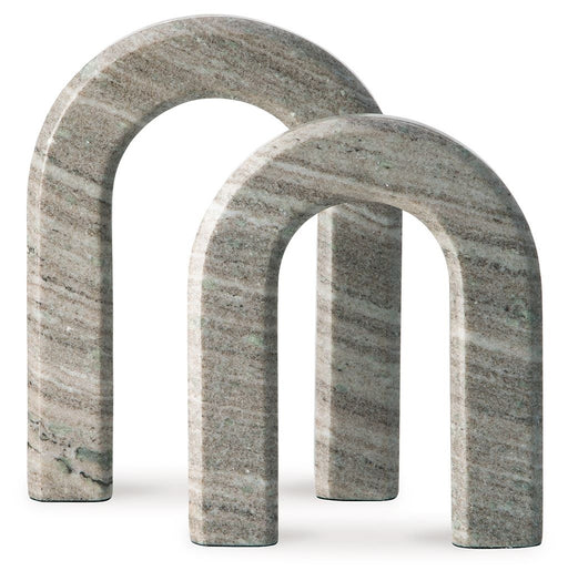 Keithton - Sculpture Set (Set of 2) - Taupe - R&R Furniture Gallery (Fountain Valley, CA)