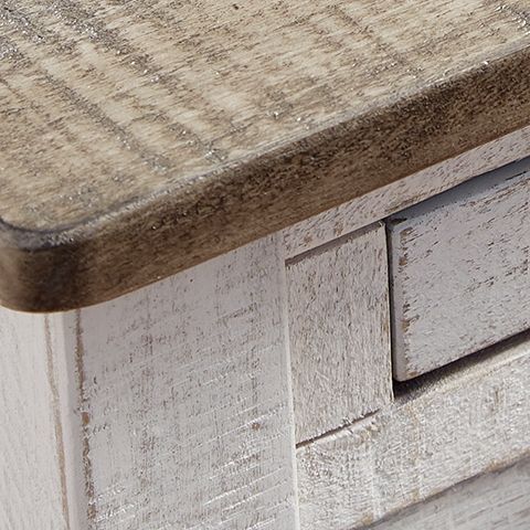 Adalane - Accent Table - White / Gray - R&R Furniture Gallery (Fountain Valley, CA)