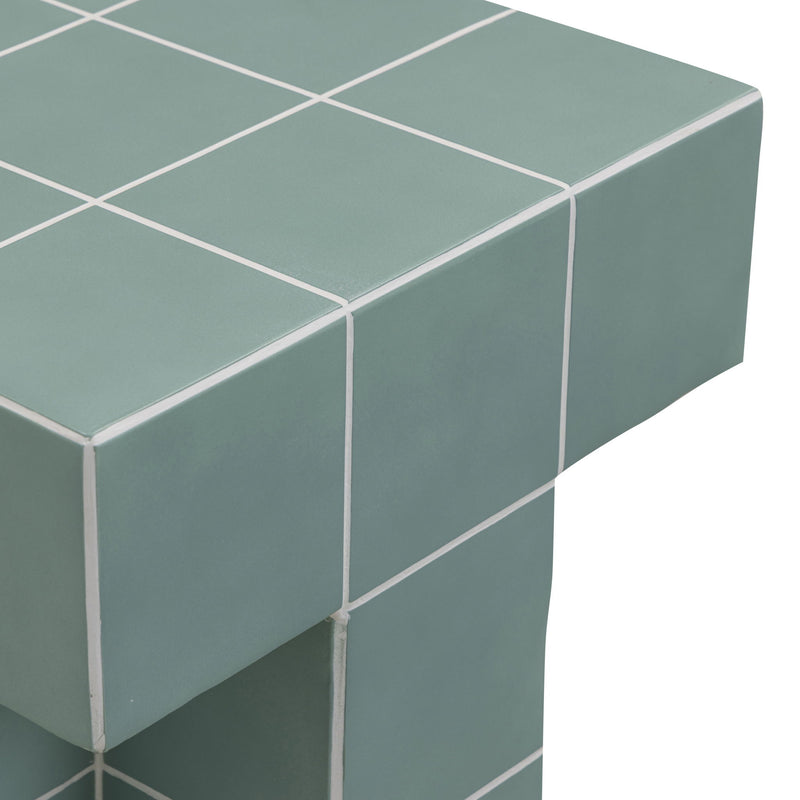 Alma - Tile Concrete Indoor/Outdoor Side Table - R&R Furniture Gallery (Fountain Valley, CA)