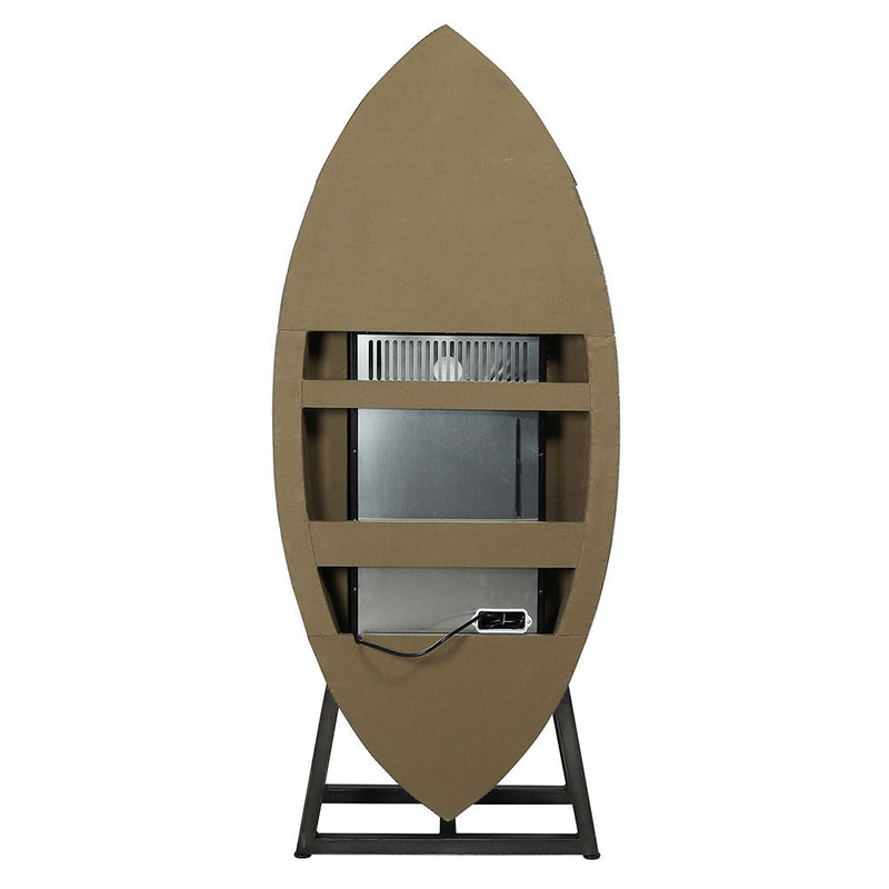 Brancaster - Wine Cooler - Retro Brown Top Grain Leather & Aluminum - R&R Furniture Gallery (Fountain Valley, CA)