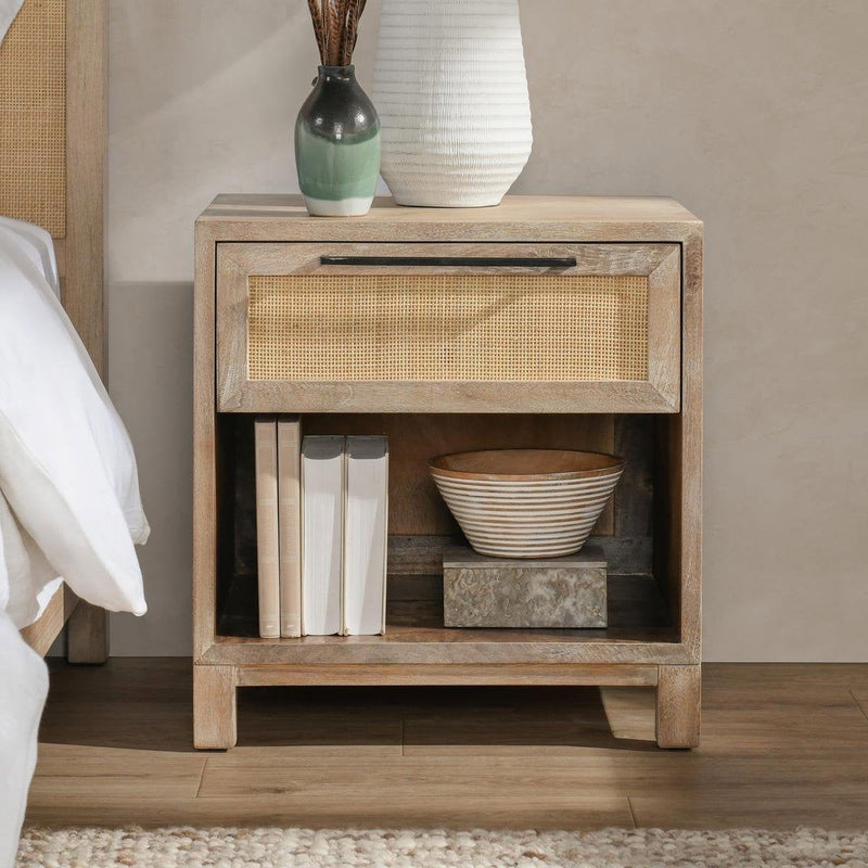Jensen - 1 Drawer Nightstand - Meadow Taupe - R&R Furniture Gallery (Fountain Valley, CA)