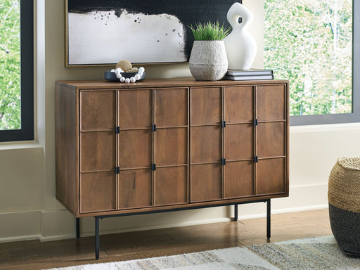 Juddins - Accent Cabinet - Brown - R&R Furniture Gallery (Fountain Valley, CA)