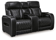 Boyington - 2 Pc. - Power Reclining Sofa And Loveseat - Black - R&R Furniture Gallery (Fountain Valley, CA)
