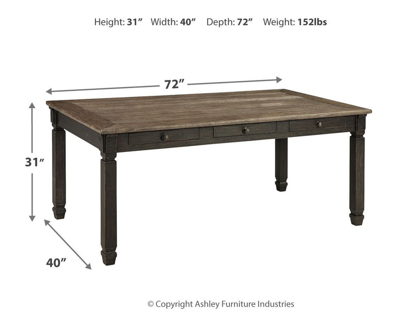 Tyler Creek - Rectangular Dining Room Table - Black / Gray - R&R Furniture Gallery (Fountain Valley, CA)