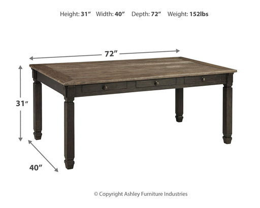 Tyler Creek - Rectangular Dining Room Table - Black / Gray - R&R Furniture Gallery (Fountain Valley, CA)