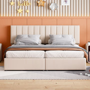 Upholstered Platform Bed With A Hydraulic Storage System - R&R Furniture Gallery (Fountain Valley, CA)