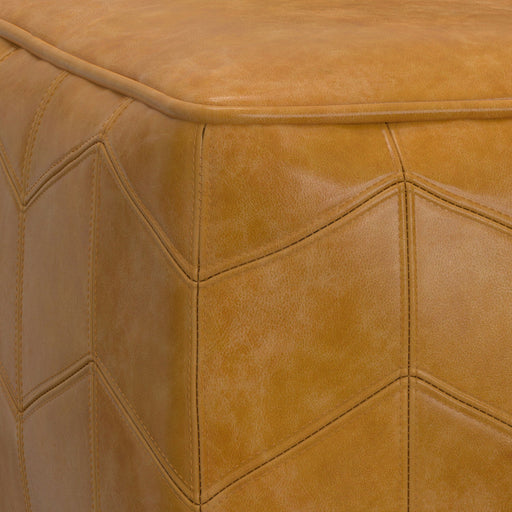 Morden - Square Pouf - Brown - R&R Furniture Gallery (Fountain Valley, CA)
