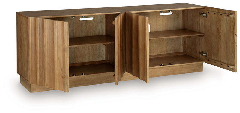 Timkins - Accent Cabinet - White Washed - R&R Furniture Gallery (Fountain Valley, CA)