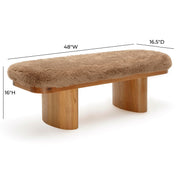 Ollie - Straight Bench - R&R Furniture Gallery (Fountain Valley, CA)
