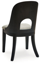 Rowanbeck - Dining Upholstered Side Chair (Set of 2) - Gray / Black - R&R Furniture Gallery (Fountain Valley, CA)