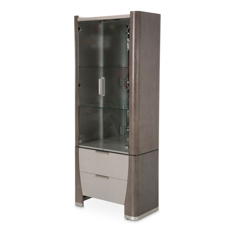 Roxbury Park - Display Cabinet - Slate - R&R Furniture Gallery (Fountain Valley, CA)