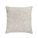 Tabitha - 20" Square Embroidered Throw Pillow - (Cover) - Cream - R&R Furniture Gallery (Fountain Valley, CA)