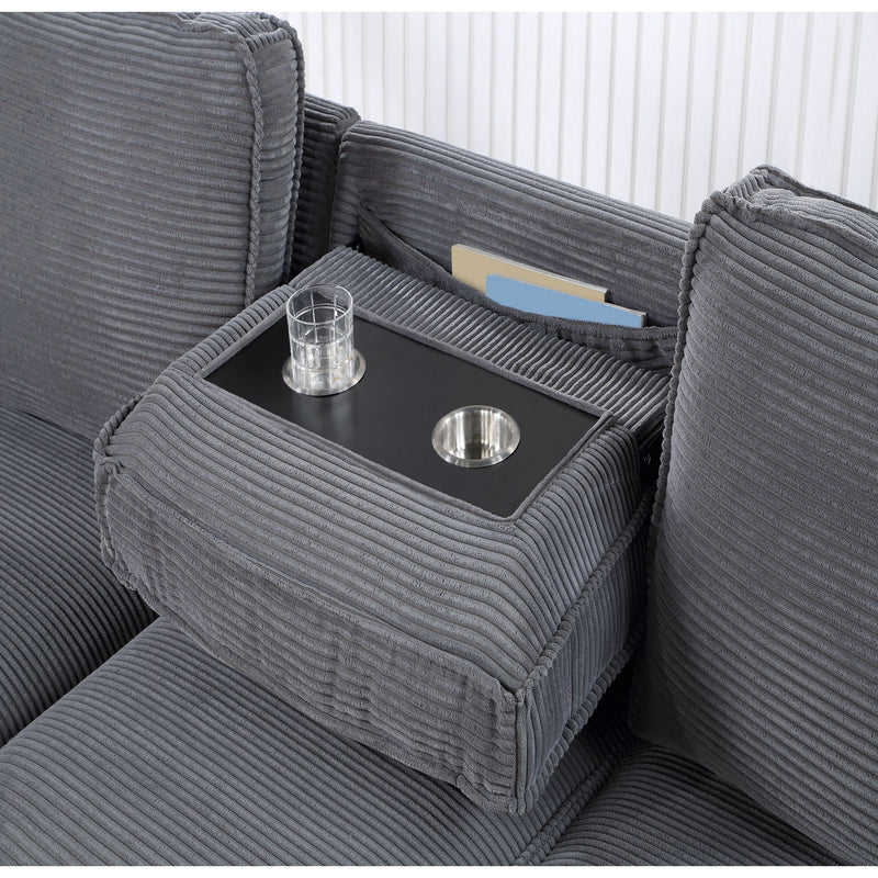 Territory - Pull Out Sofa Bed With Design - Dark Gray - R&R Furniture Gallery (Fountain Valley, CA)