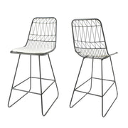 Yearning - Iron Counter Stool With Water Resistant Cushion - R&R Furniture Gallery (Fountain Valley, CA)