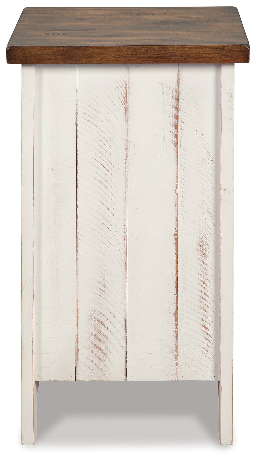 Wystfield - Chair Side End Table - White / Brown - R&R Furniture Gallery (Fountain Valley, CA)