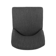 Set of two Noble House modern dining chairs with durable fabric upholstery and sturdy wooden frames, ideal for contemporary dining rooms.