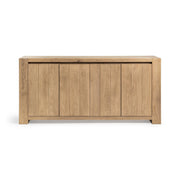 Classic Home Bristol 4-door buffet cabinet with wood finish, featuring ample storage and sleek design.