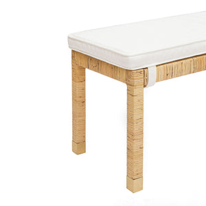 Amara - Woven Rattan Bench - R&R Furniture Gallery (Fountain Valley, CA)