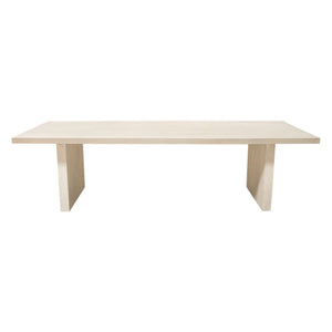 Sonoma 110" Solid Mango Wood Dining Table in Light Natural Grey Wash Finish by Diamond Sofa