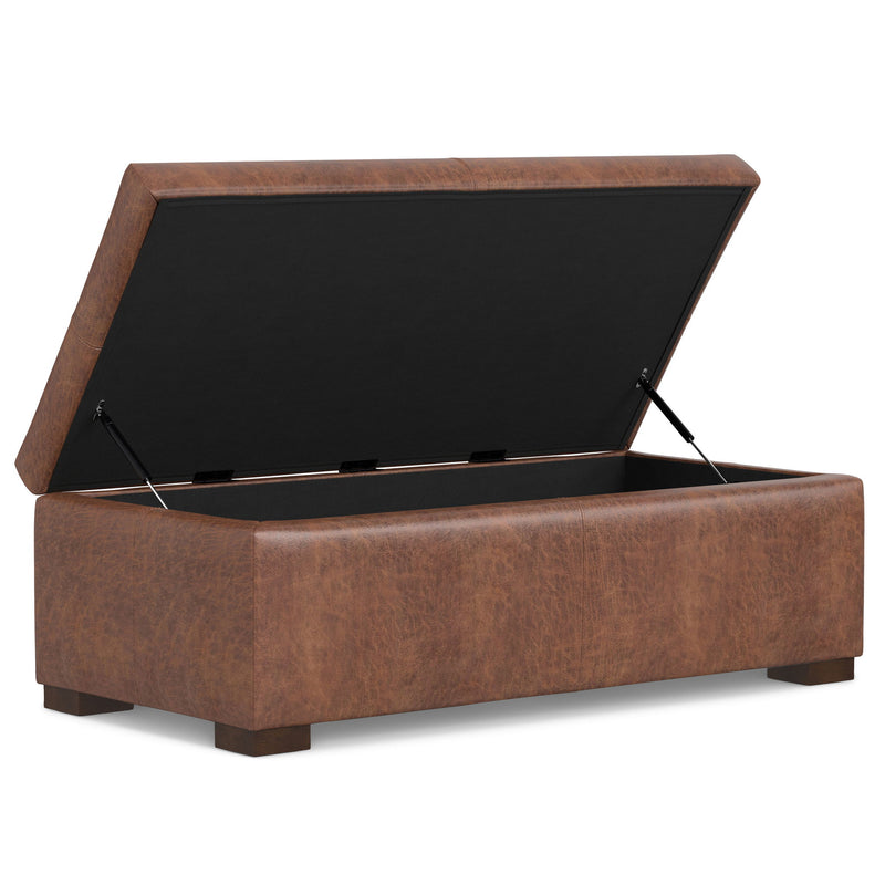 Gabbie - Coffee Table Upholstered Storage Ottoman - R&R Furniture Gallery (Fountain Valley, CA)